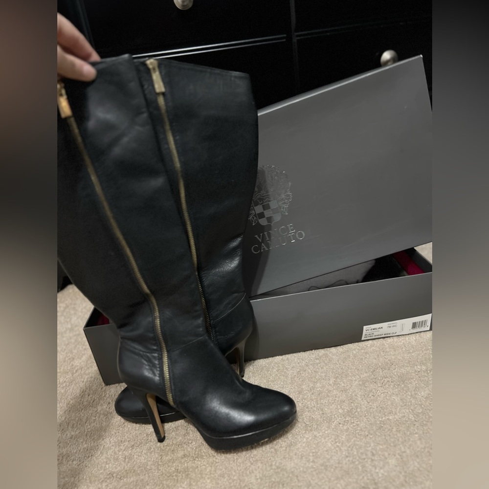 Vince Camino Tall Black Boots